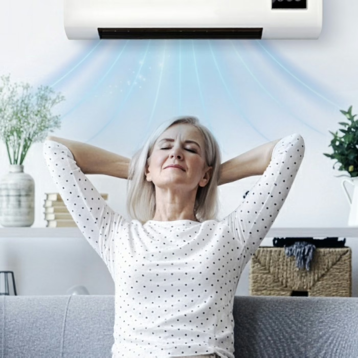 EpiCooler climatizador portátil en una sala de estar
